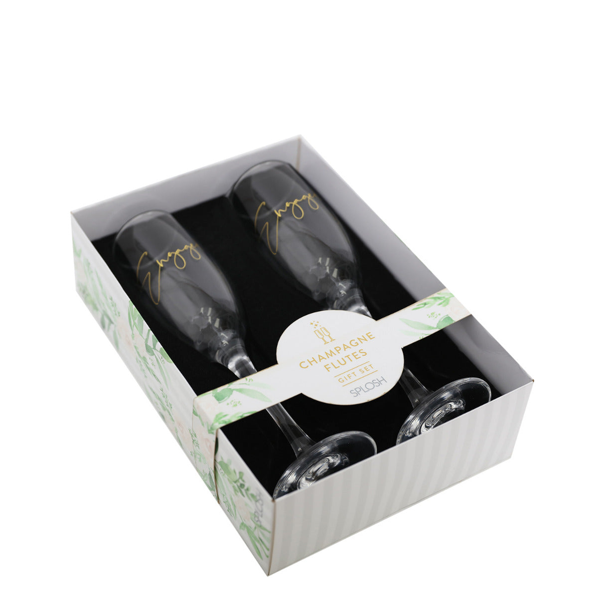 Engaged Champagne Flutes