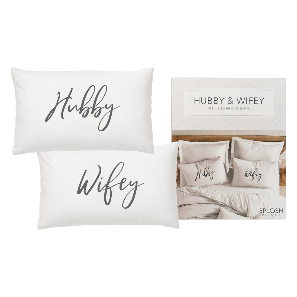 Hubby & Wifey Pillowcase Set